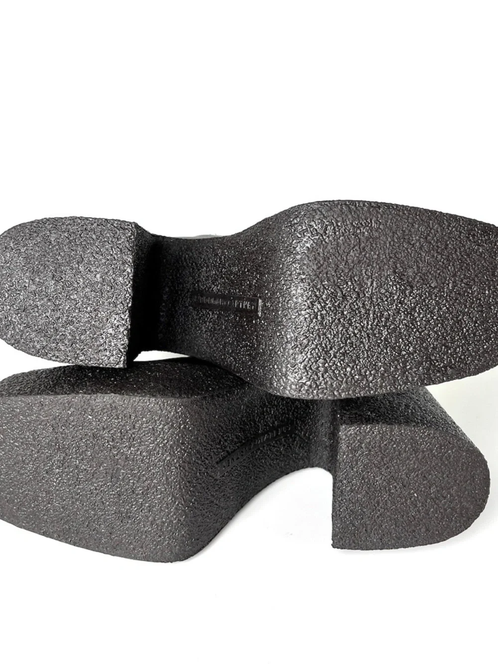 Stella McCartney Skyla Black Platform Sock Boots with Textured Block Heel - Picture 7 of 11